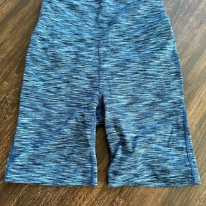Blue Patterned Athletic Shorts
